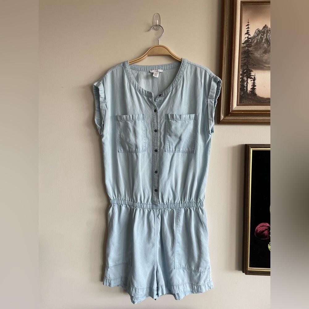 Daily Ritual || Light Blue Romper - Picture 2 of 7